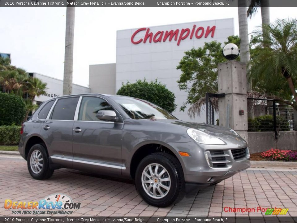 2010 Porsche Cayenne Tiptronic Meteor Grey Metallic / Havanna/Sand Beige Photo #1