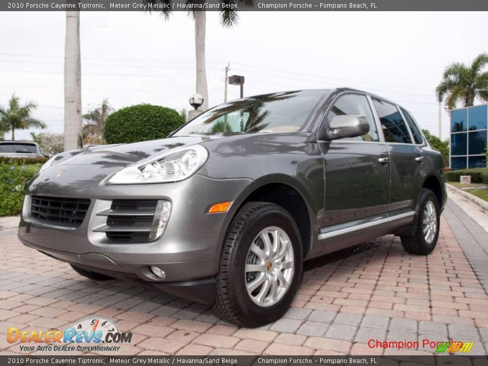 2010 Porsche Cayenne Tiptronic Meteor Grey Metallic / Havanna/Sand Beige Photo #4