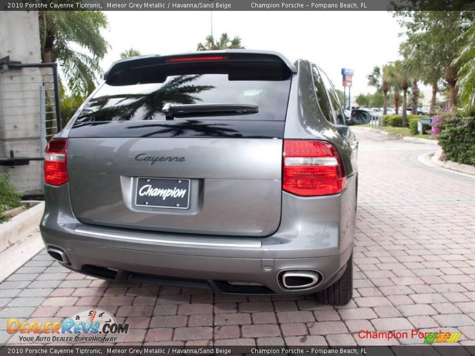 2010 Porsche Cayenne Tiptronic Meteor Grey Metallic / Havanna/Sand Beige Photo #5