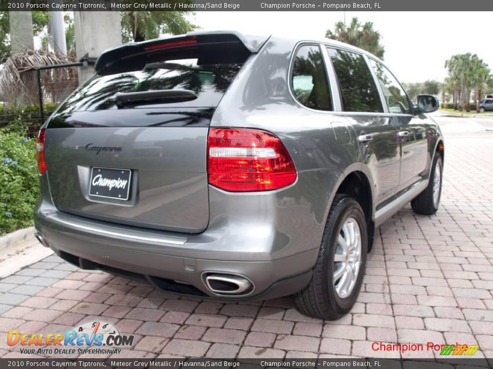 2010 Porsche Cayenne Tiptronic Meteor Grey Metallic / Havanna/Sand Beige Photo #6