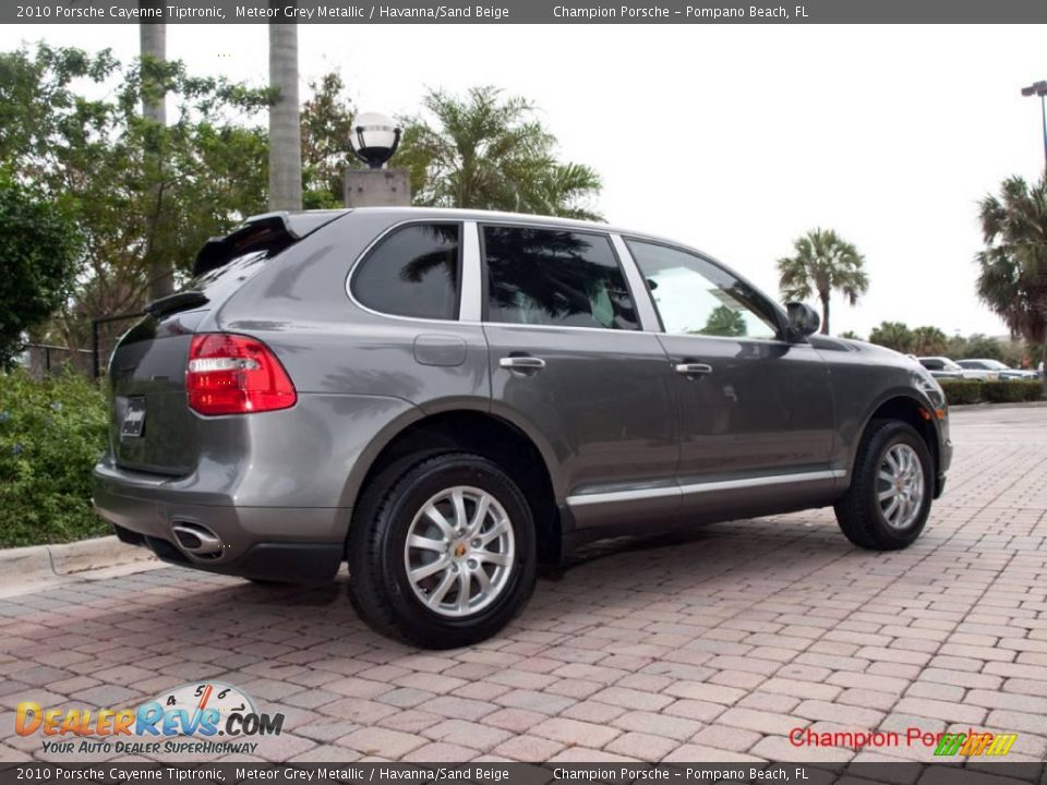 2010 Porsche Cayenne Tiptronic Meteor Grey Metallic / Havanna/Sand Beige Photo #7