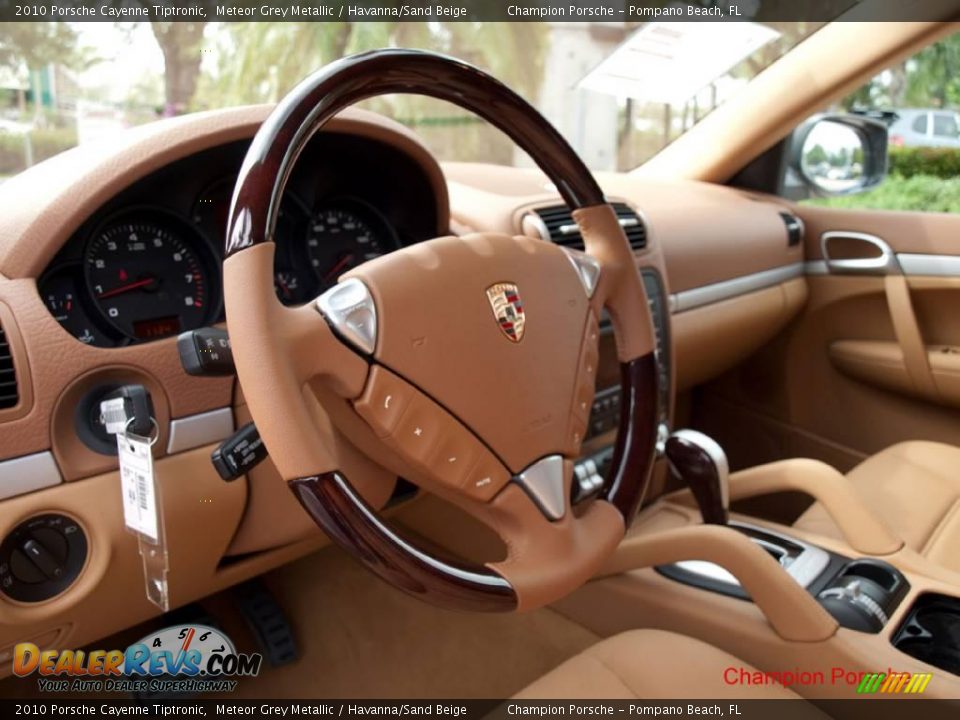 2010 Porsche Cayenne Tiptronic Meteor Grey Metallic / Havanna/Sand Beige Photo #10