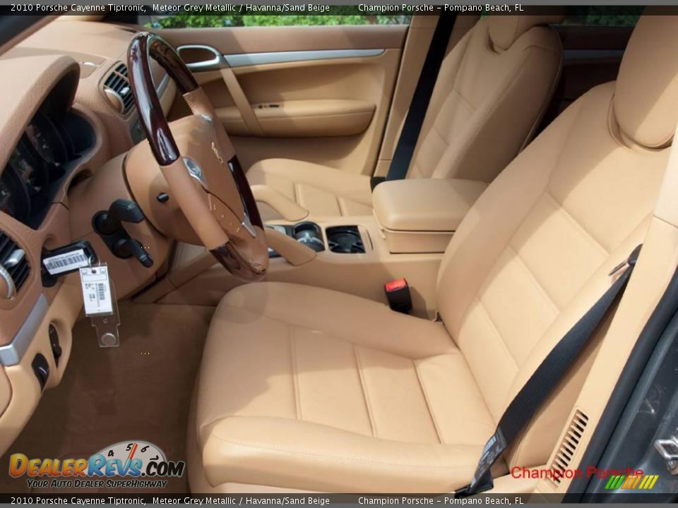 2010 Porsche Cayenne Tiptronic Meteor Grey Metallic / Havanna/Sand Beige Photo #13