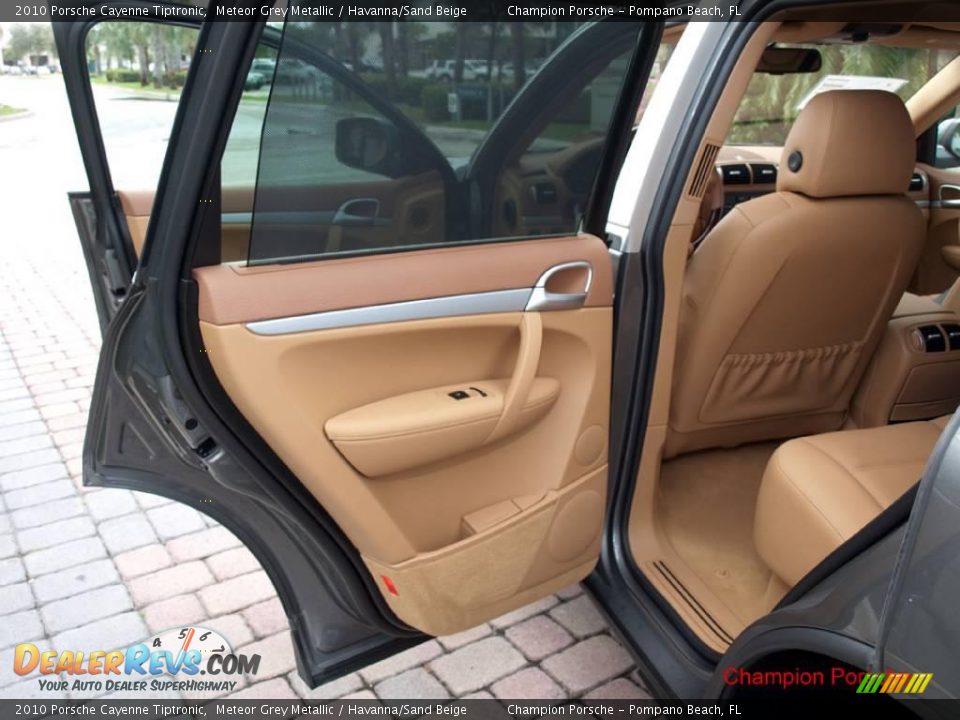 2010 Porsche Cayenne Tiptronic Meteor Grey Metallic / Havanna/Sand Beige Photo #14