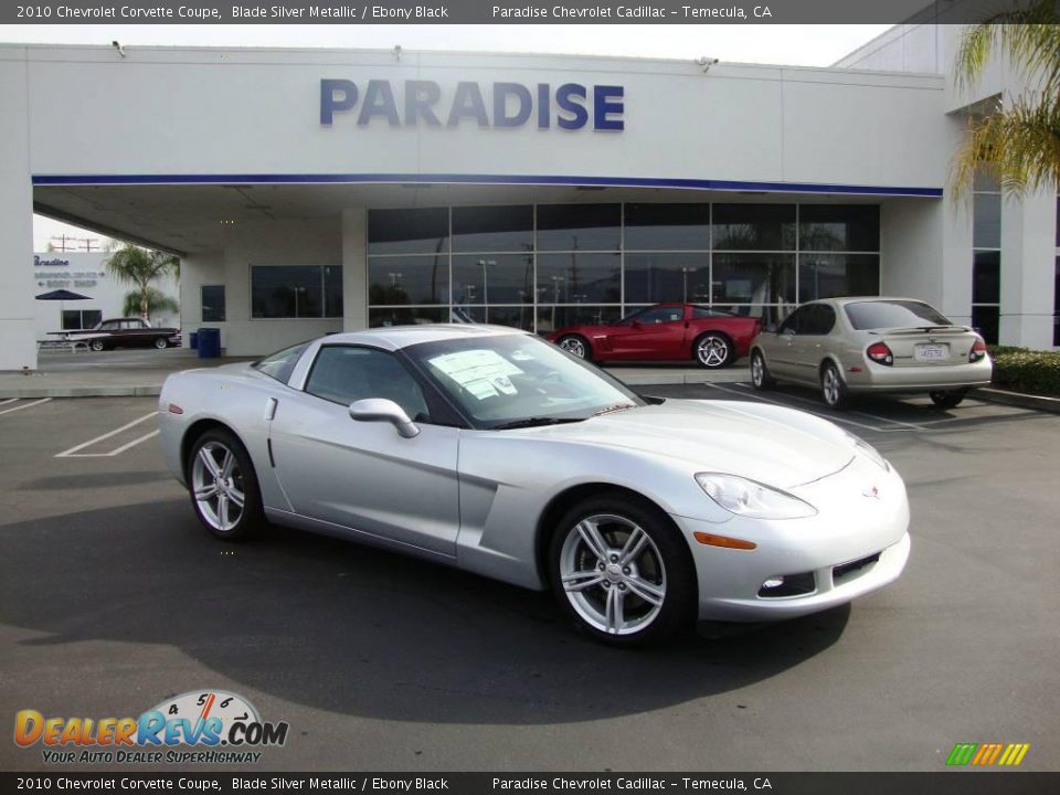 2010 Chevrolet Corvette Coupe Blade Silver Metallic / Ebony Black Photo #1