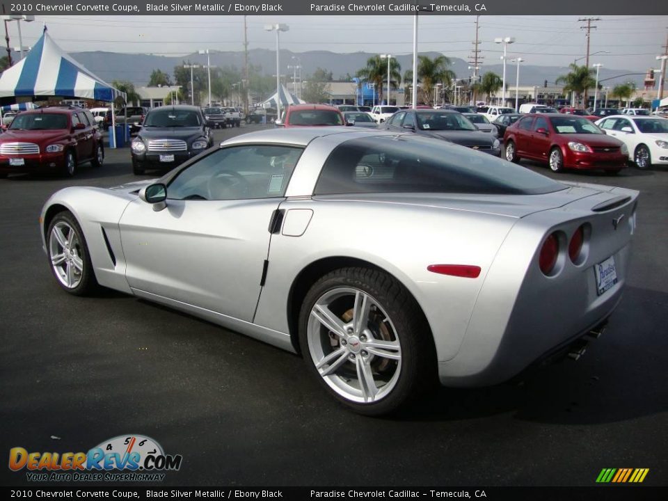 2010 Chevrolet Corvette Coupe Blade Silver Metallic / Ebony Black Photo #6