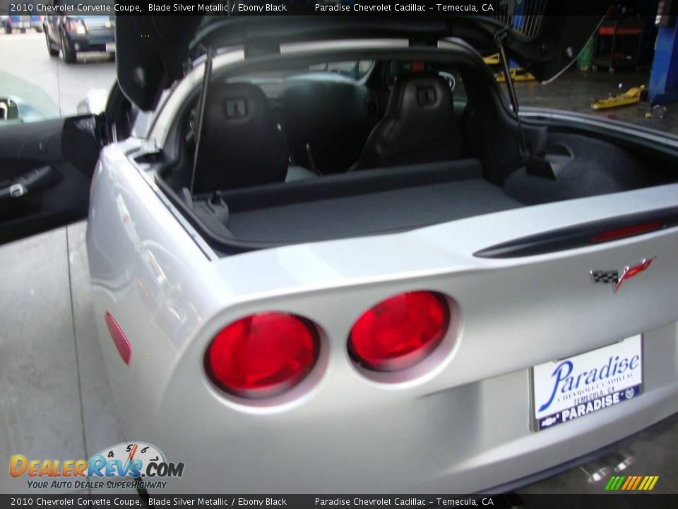 2010 Chevrolet Corvette Coupe Blade Silver Metallic / Ebony Black Photo #12