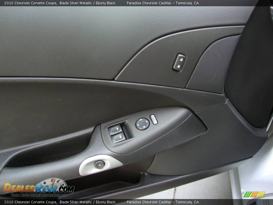 2010 Chevrolet Corvette Coupe Blade Silver Metallic / Ebony Black Photo #14