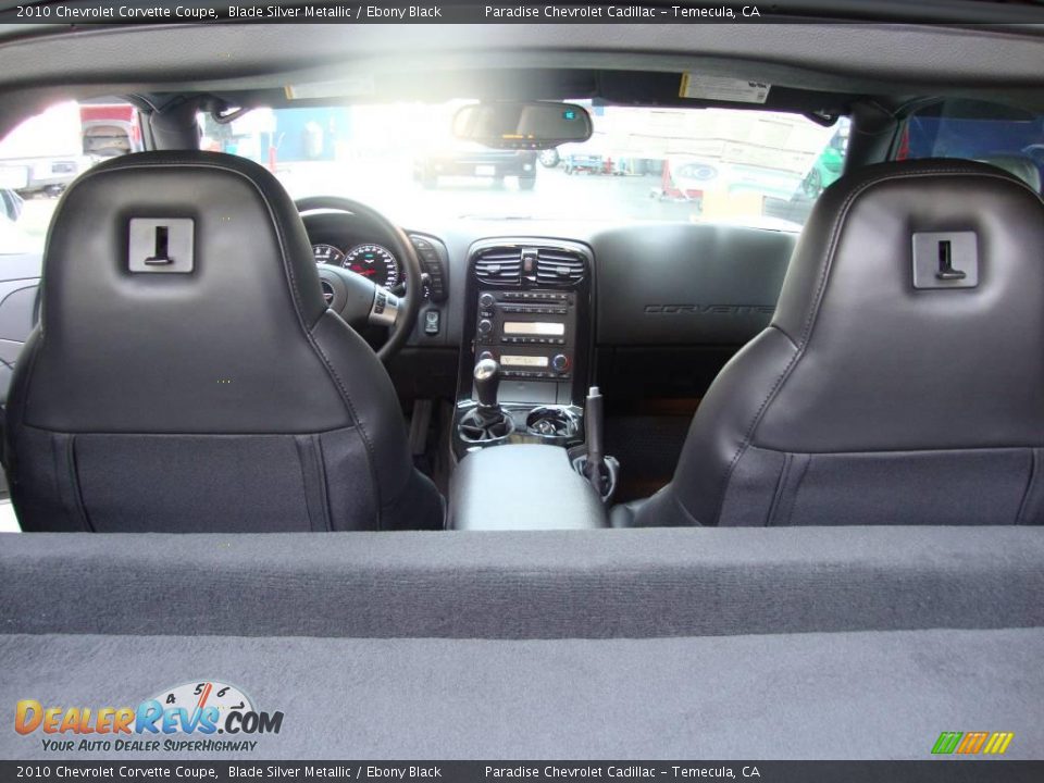 2010 Chevrolet Corvette Coupe Blade Silver Metallic / Ebony Black Photo #18
