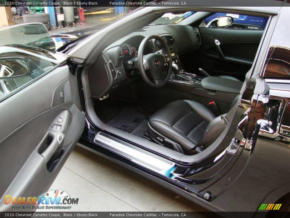 2010 Chevrolet Corvette Coupe Black / Ebony Black Photo #10