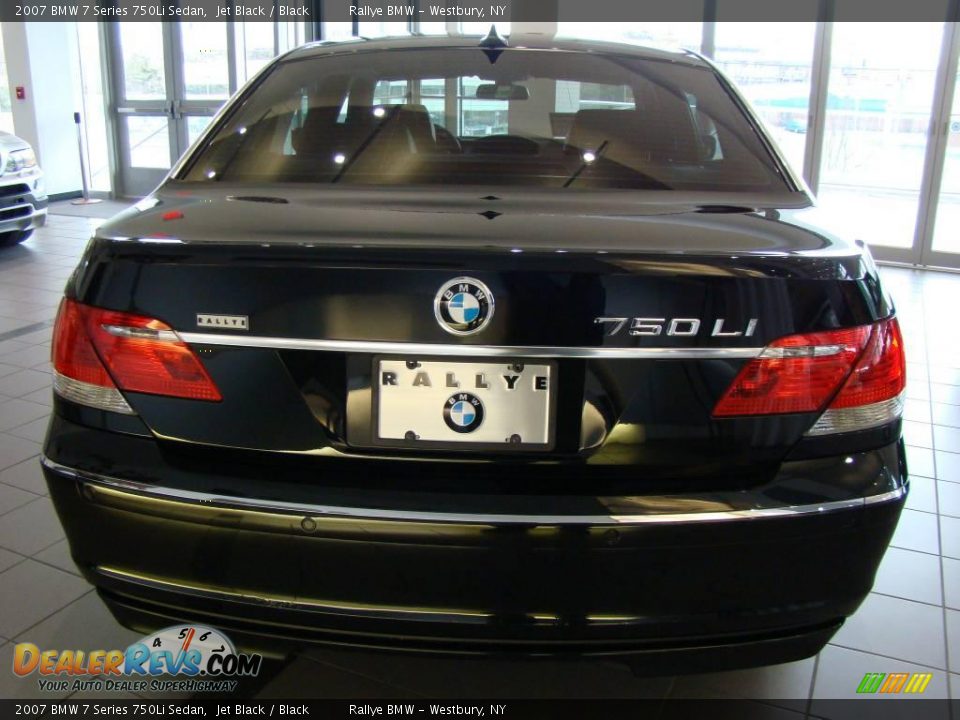 2007 BMW 7 Series 750Li Sedan Jet Black / Black Photo #3