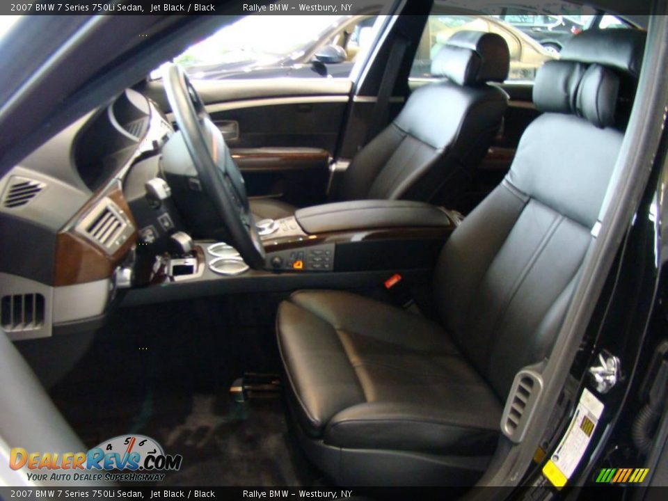 2007 BMW 7 Series 750Li Sedan Jet Black / Black Photo #6