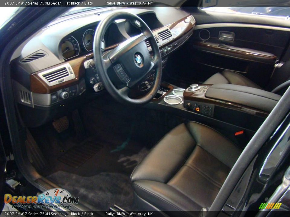 2007 BMW 7 Series 750Li Sedan Jet Black / Black Photo #8