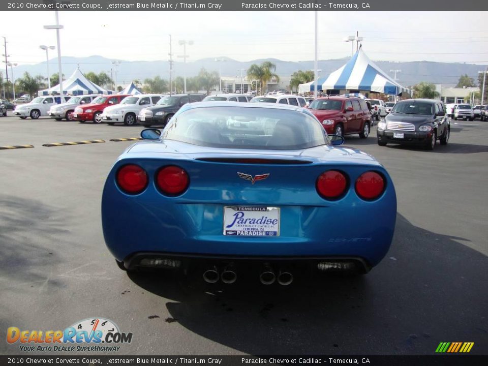 2010 Chevrolet Corvette Coupe Jetstream Blue Metallic / Titanium Gray Photo #7