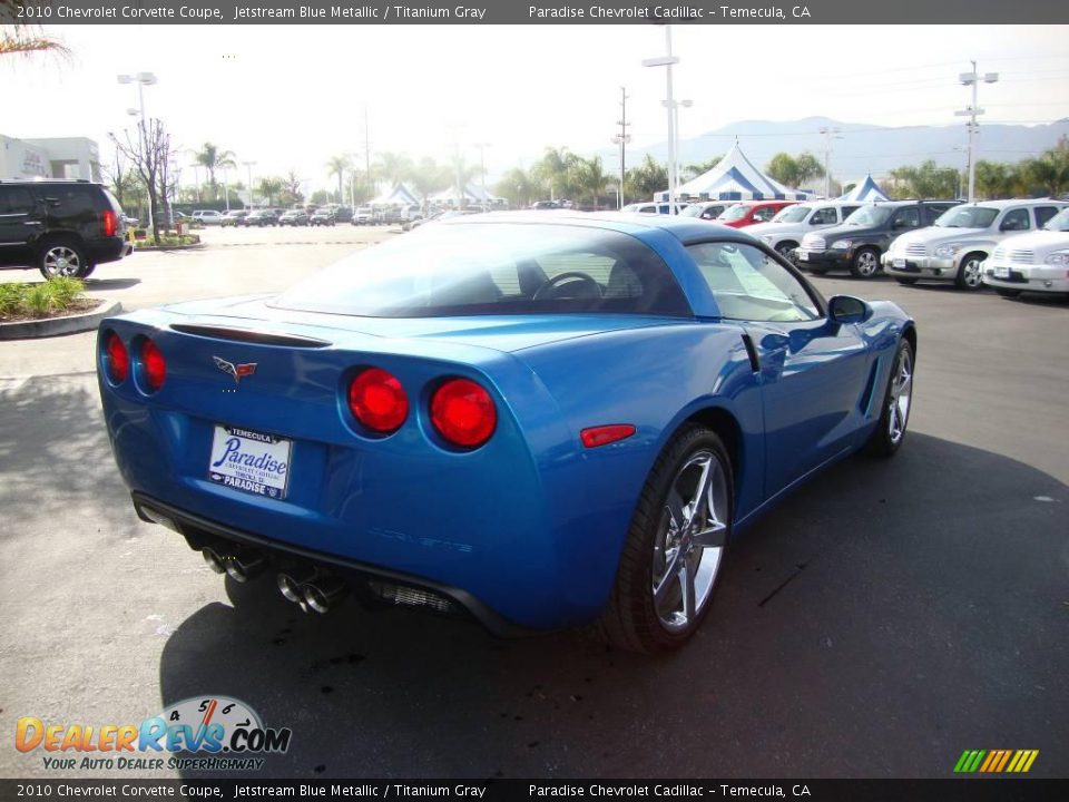 2010 Chevrolet Corvette Coupe Jetstream Blue Metallic / Titanium Gray Photo #8