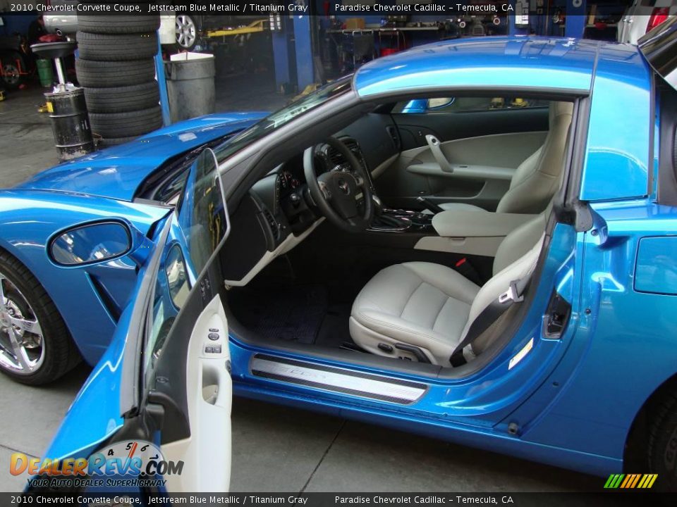2010 Chevrolet Corvette Coupe Jetstream Blue Metallic / Titanium Gray Photo #10