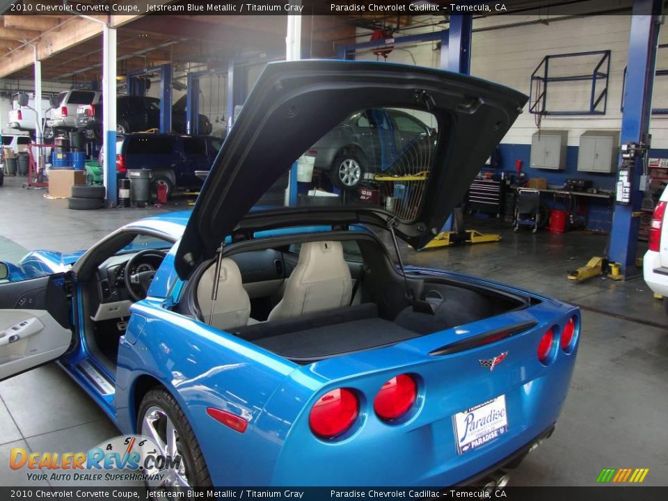 2010 Chevrolet Corvette Coupe Jetstream Blue Metallic / Titanium Gray Photo #11