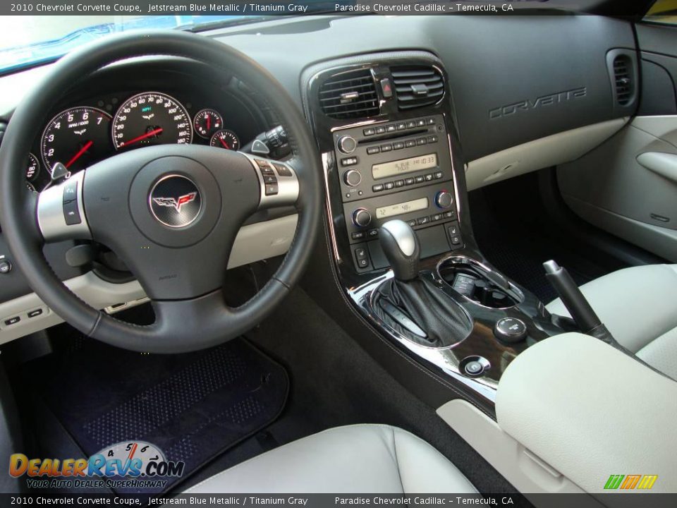 2010 Chevrolet Corvette Coupe Jetstream Blue Metallic / Titanium Gray Photo #12