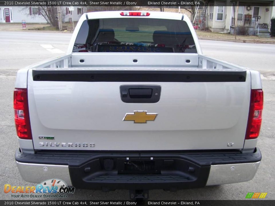 2010 Chevrolet Silverado 1500 LT Crew Cab 4x4 Sheer Silver Metallic / Ebony Photo #4
