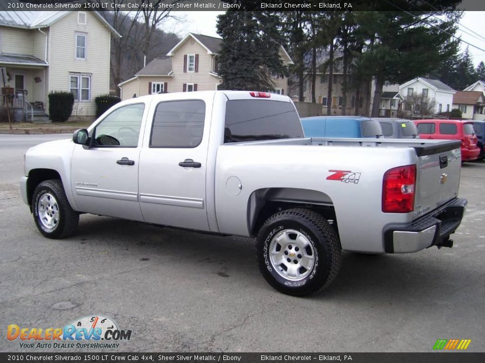 2010 Chevrolet Silverado 1500 LT Crew Cab 4x4 Sheer Silver Metallic / Ebony Photo #5
