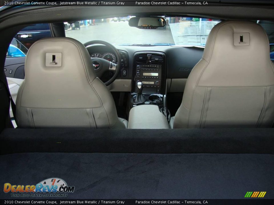 2010 Chevrolet Corvette Coupe Jetstream Blue Metallic / Titanium Gray Photo #14