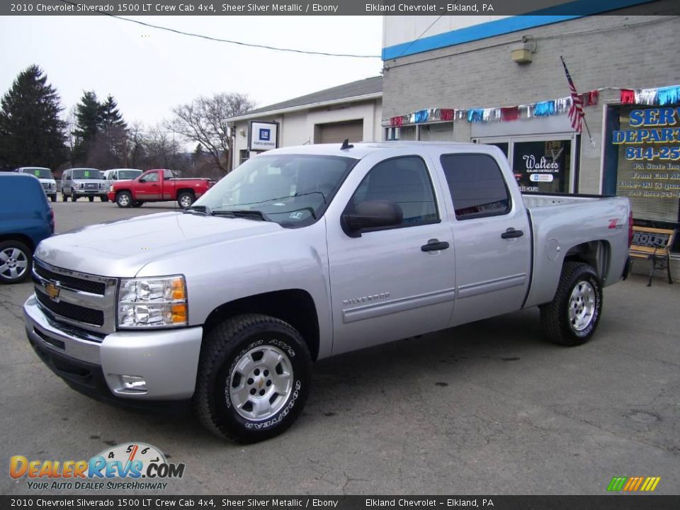 2010 Chevrolet Silverado 1500 LT Crew Cab 4x4 Sheer Silver Metallic / Ebony Photo #7