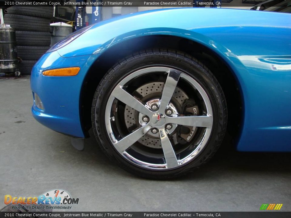 2010 Chevrolet Corvette Coupe Jetstream Blue Metallic / Titanium Gray Photo #16