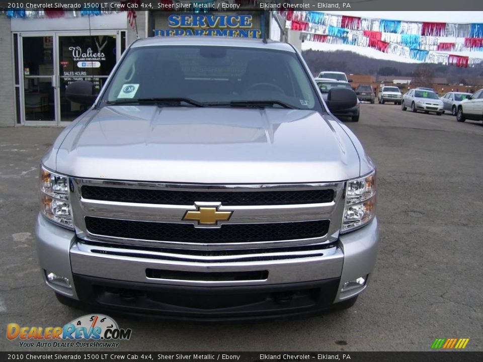 2010 Chevrolet Silverado 1500 LT Crew Cab 4x4 Sheer Silver Metallic / Ebony Photo #8