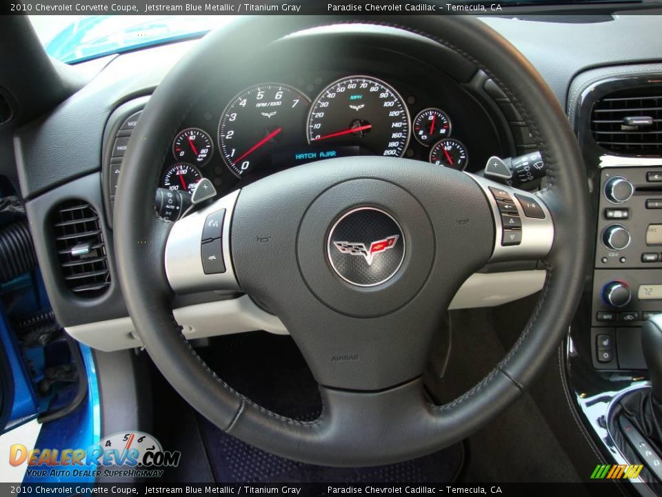 2010 Chevrolet Corvette Coupe Jetstream Blue Metallic / Titanium Gray Photo #17