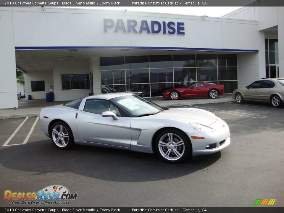 2010 Chevrolet Corvette Coupe Blade Silver Metallic / Ebony Black Photo #1