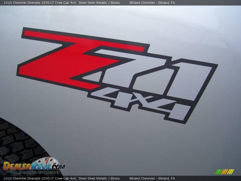 2010 Chevrolet Silverado 1500 LT Crew Cab 4x4 Sheer Silver Metallic / Ebony Photo #11