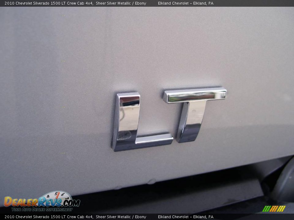 2010 Chevrolet Silverado 1500 LT Crew Cab 4x4 Sheer Silver Metallic / Ebony Photo #12