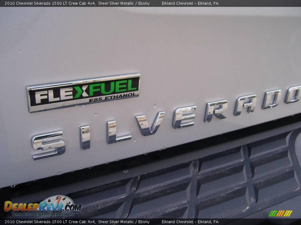 2010 Chevrolet Silverado 1500 LT Crew Cab 4x4 Sheer Silver Metallic / Ebony Photo #14