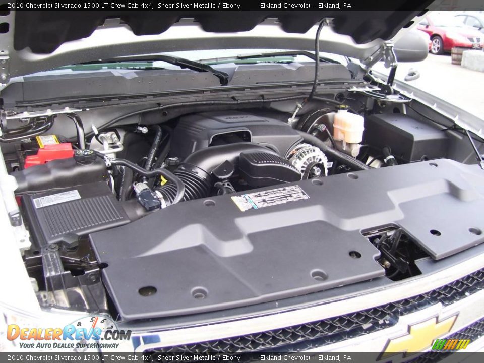 2010 Chevrolet Silverado 1500 LT Crew Cab 4x4 Sheer Silver Metallic / Ebony Photo #16