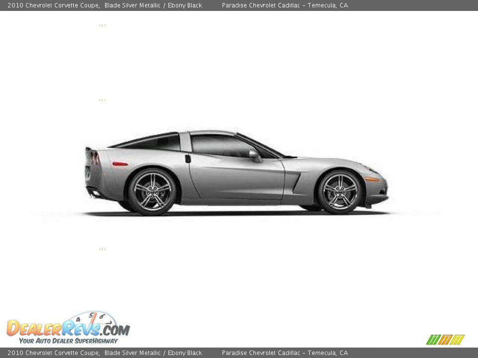 2010 Chevrolet Corvette Coupe Blade Silver Metallic / Ebony Black Photo #9