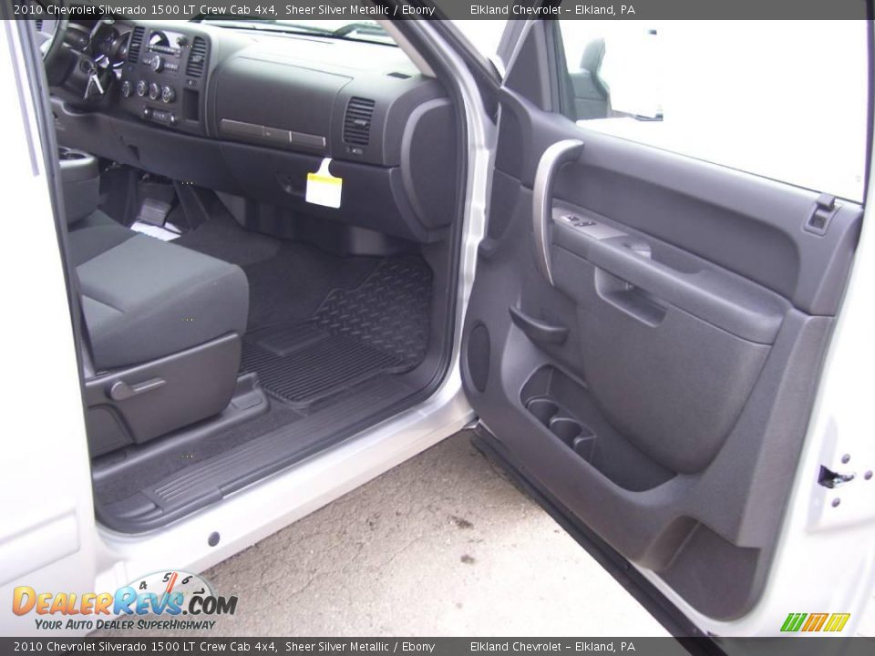 2010 Chevrolet Silverado 1500 LT Crew Cab 4x4 Sheer Silver Metallic / Ebony Photo #22