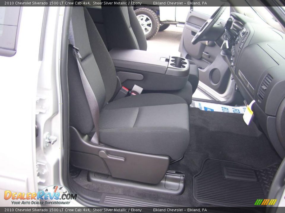 2010 Chevrolet Silverado 1500 LT Crew Cab 4x4 Sheer Silver Metallic / Ebony Photo #23