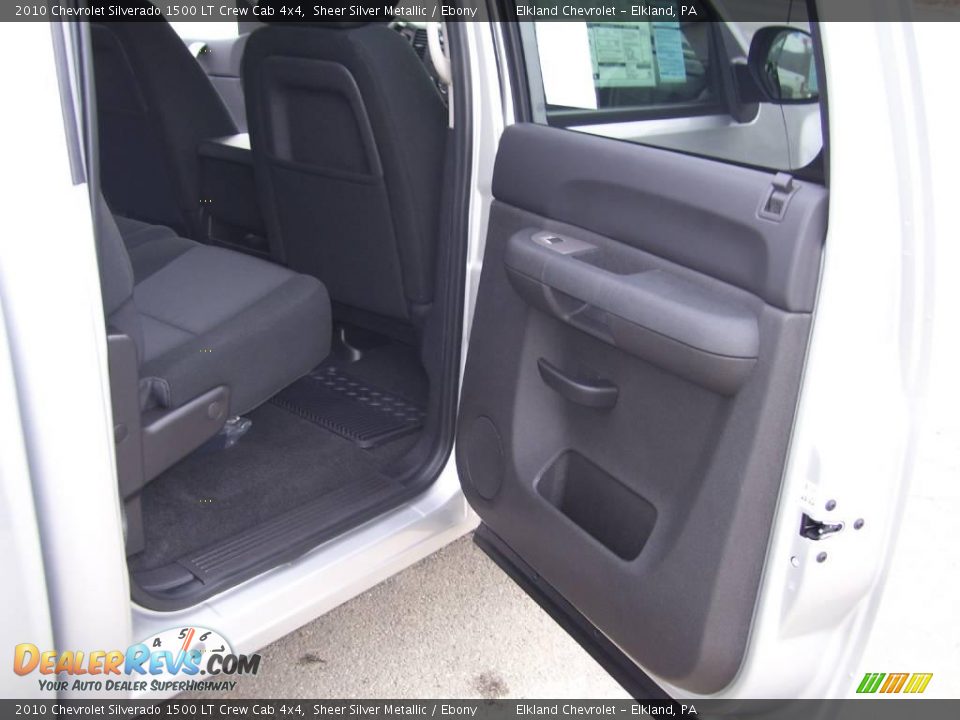 2010 Chevrolet Silverado 1500 LT Crew Cab 4x4 Sheer Silver Metallic / Ebony Photo #24