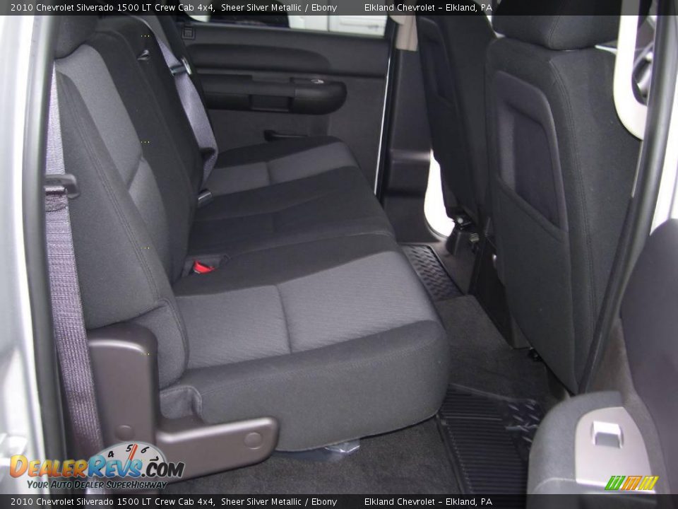 2010 Chevrolet Silverado 1500 LT Crew Cab 4x4 Sheer Silver Metallic / Ebony Photo #25