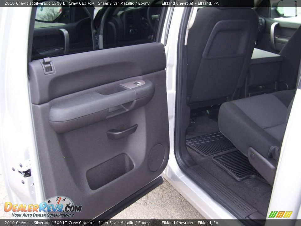2010 Chevrolet Silverado 1500 LT Crew Cab 4x4 Sheer Silver Metallic / Ebony Photo #27
