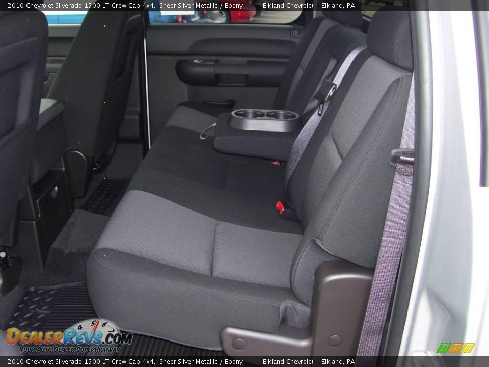 2010 Chevrolet Silverado 1500 LT Crew Cab 4x4 Sheer Silver Metallic / Ebony Photo #28