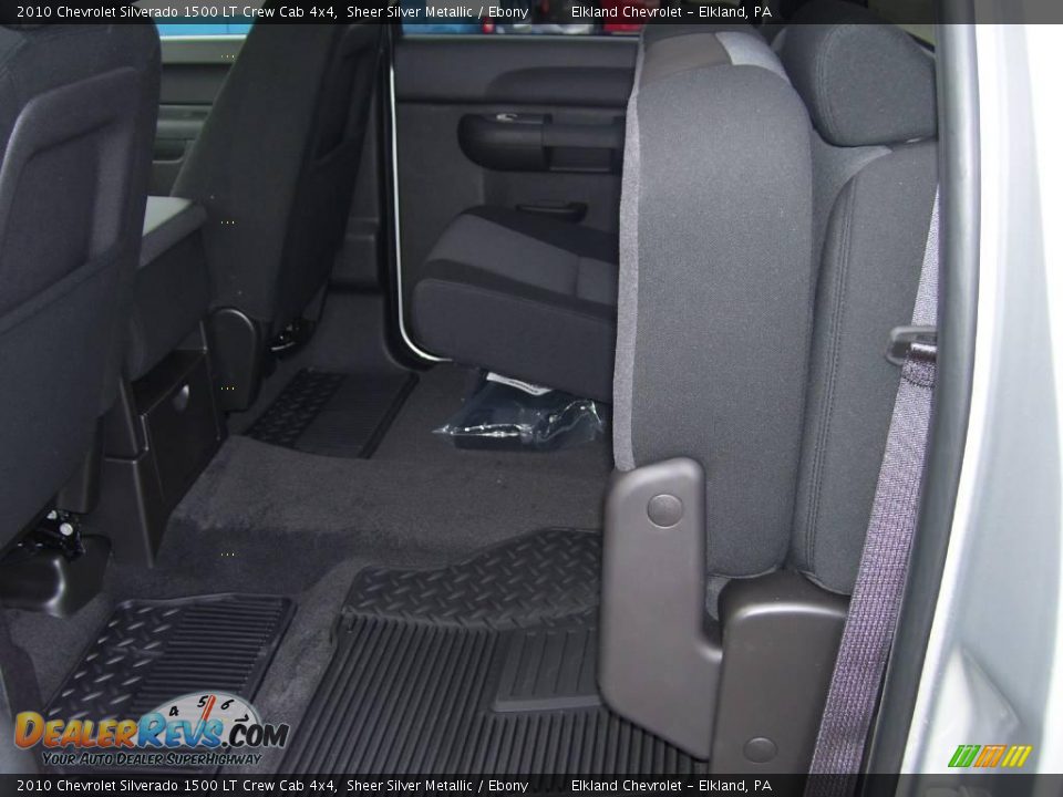 2010 Chevrolet Silverado 1500 LT Crew Cab 4x4 Sheer Silver Metallic / Ebony Photo #30