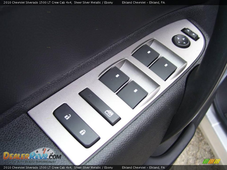 2010 Chevrolet Silverado 1500 LT Crew Cab 4x4 Sheer Silver Metallic / Ebony Photo #33