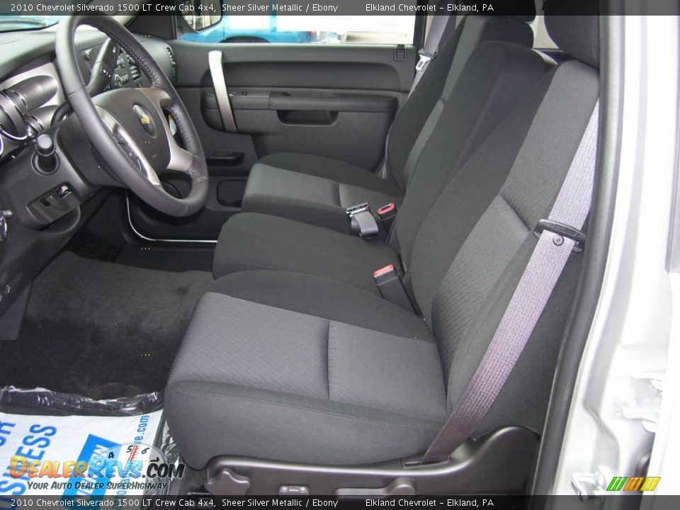 2010 Chevrolet Silverado 1500 LT Crew Cab 4x4 Sheer Silver Metallic / Ebony Photo #34