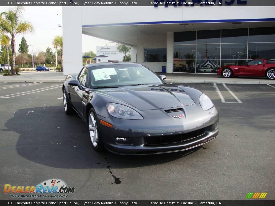 2010 Chevrolet Corvette Grand Sport Coupe Cyber Gray Metallic / Ebony Black Photo #2