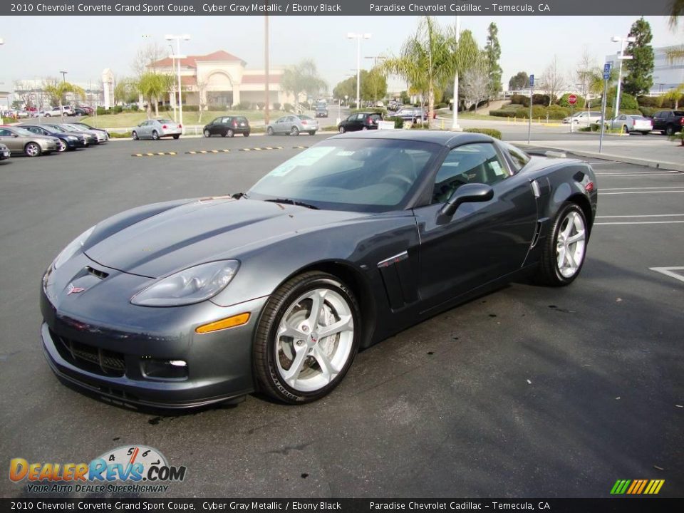 2010 Chevrolet Corvette Grand Sport Coupe Cyber Gray Metallic / Ebony Black Photo #4