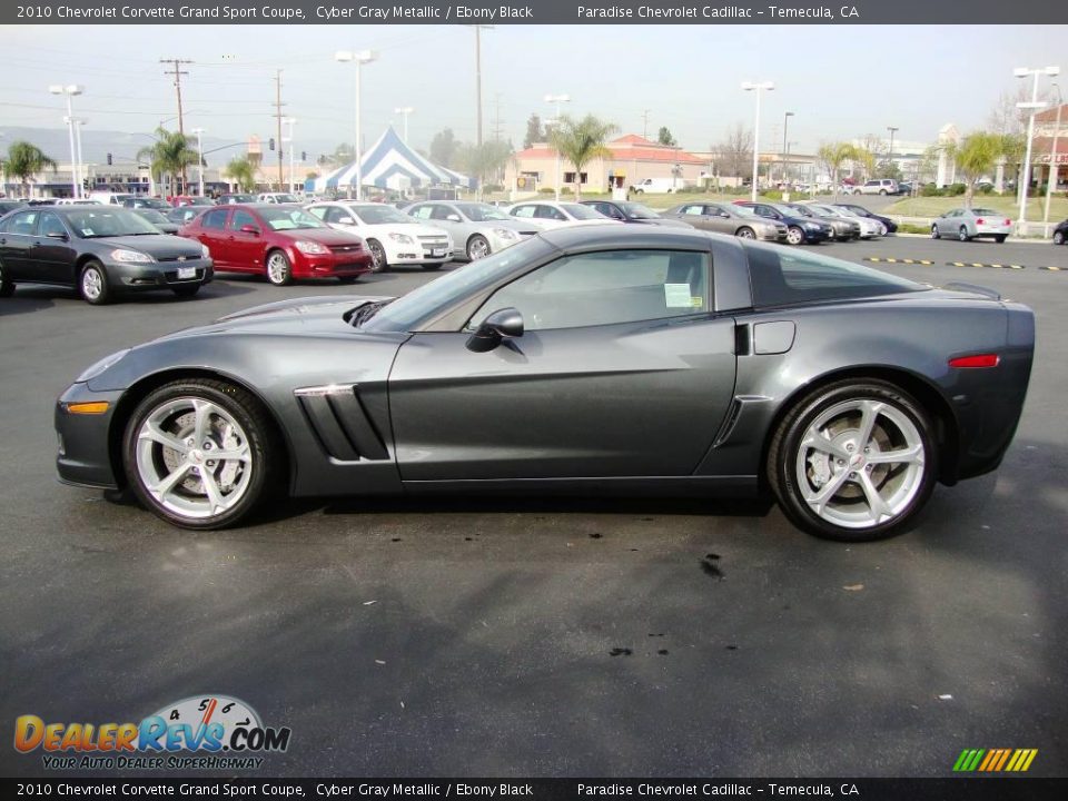 2010 Chevrolet Corvette Grand Sport Coupe Cyber Gray Metallic / Ebony Black Photo #5