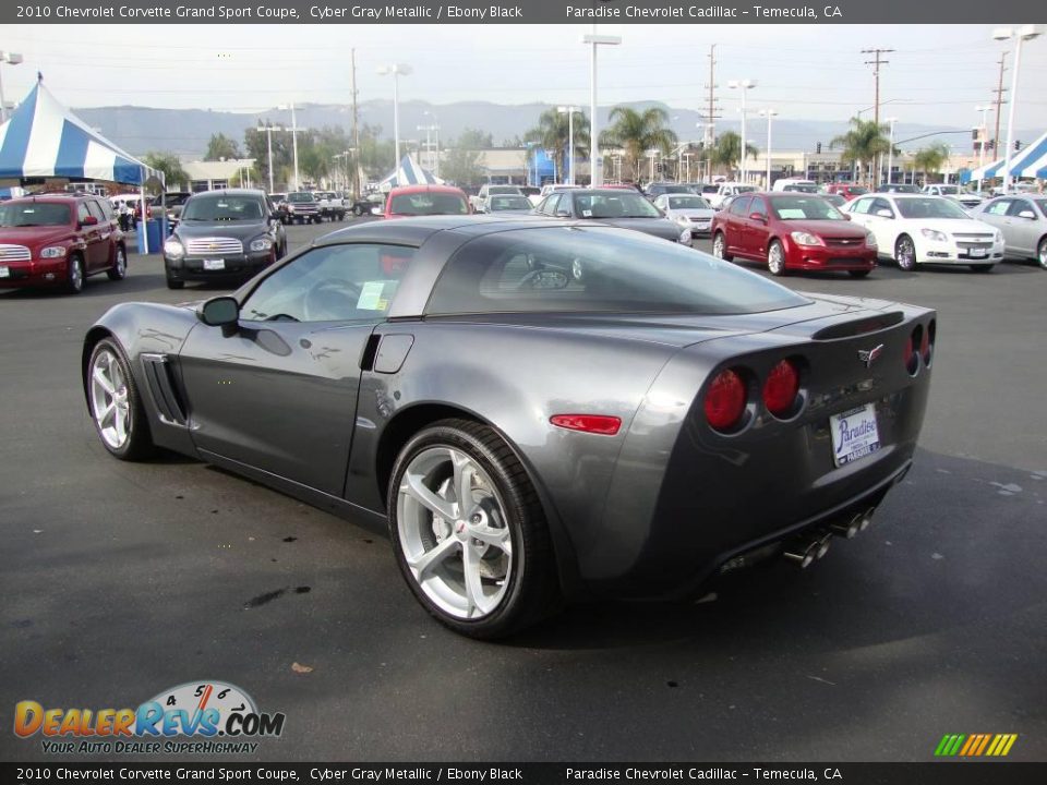 2010 Chevrolet Corvette Grand Sport Coupe Cyber Gray Metallic / Ebony Black Photo #6
