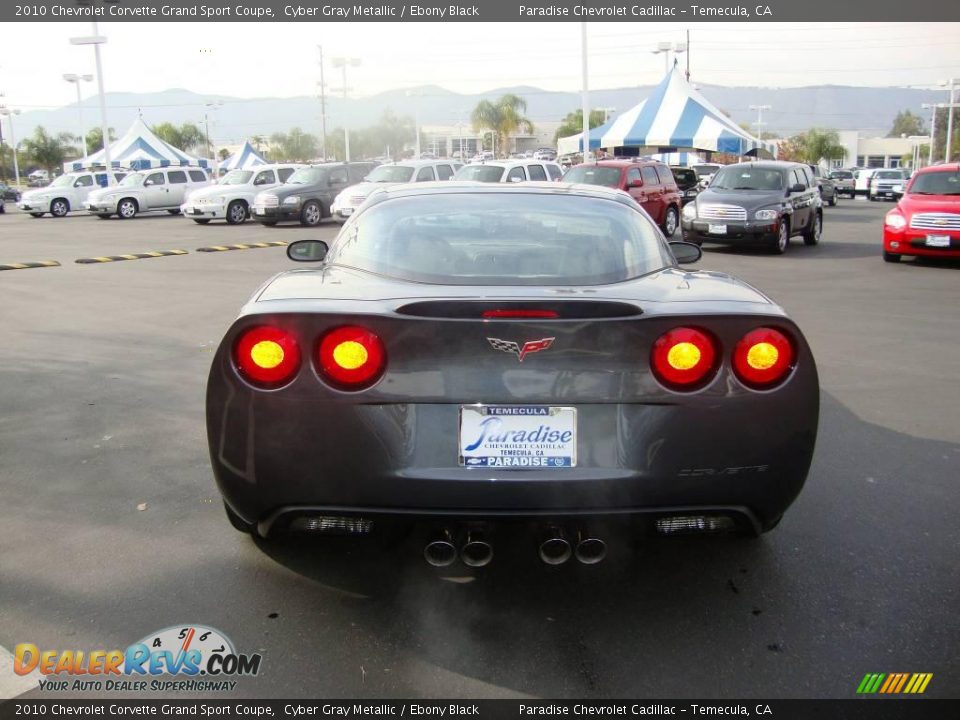 2010 Chevrolet Corvette Grand Sport Coupe Cyber Gray Metallic / Ebony Black Photo #7