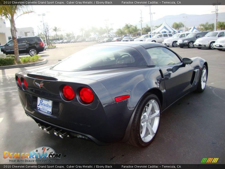 2010 Chevrolet Corvette Grand Sport Coupe Cyber Gray Metallic / Ebony Black Photo #8